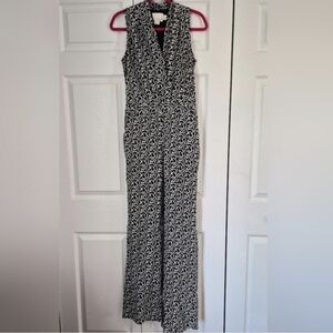 Cynthia Rowley Black and White Patterned Jumpsuit